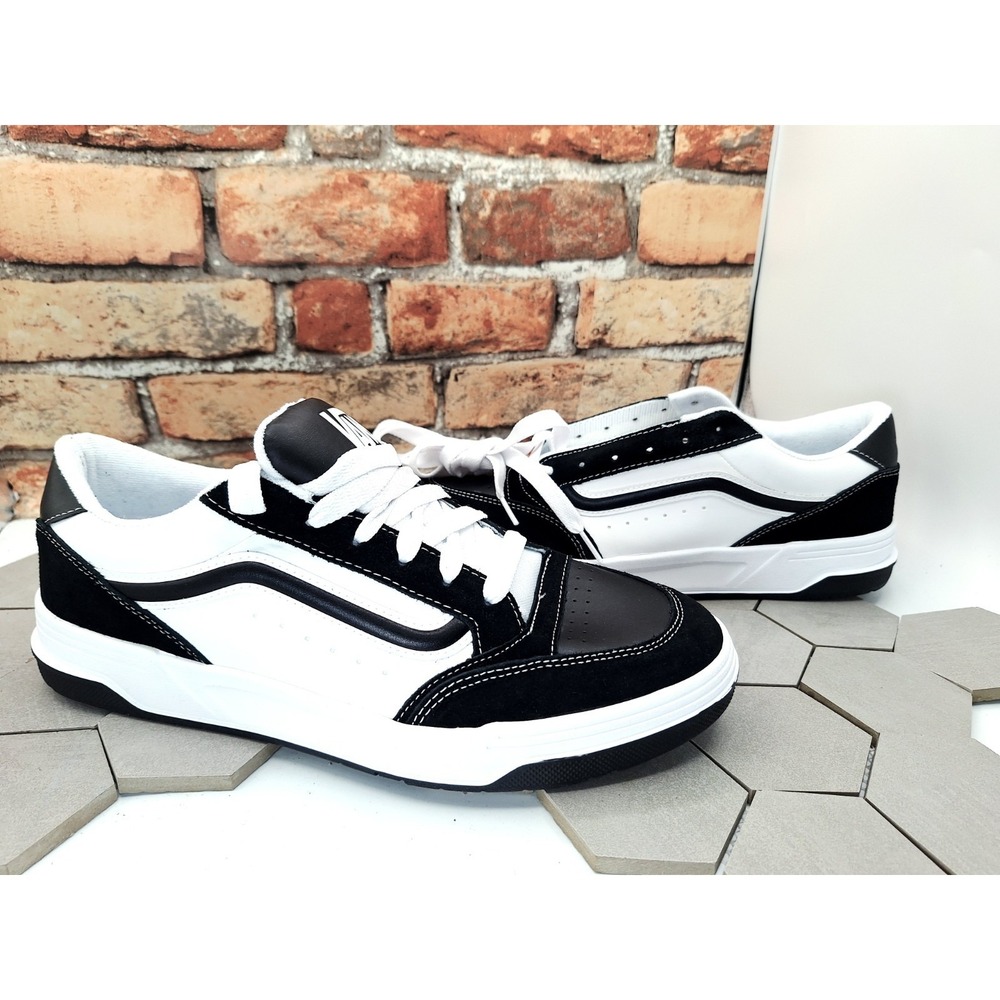 VANS Hylane Black White Men Sz 10.5 Chunky Skate Sneaker Old Skool Knu - Picture 2 of 12